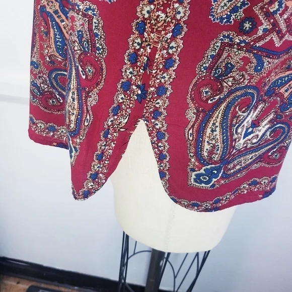 🌸 Lucky Brand | Bohemian‎ Floral Jersey Top S - Picture 7 of 13